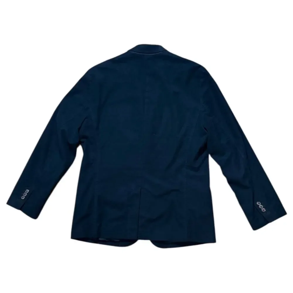 Gap Moleskin Blazer Mens True Black Formal Classic Preppy Size L - Picture 3 of 6